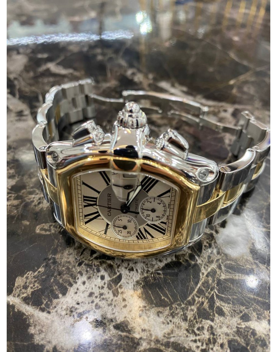 Cartier roadster chronograph outlet xl gold